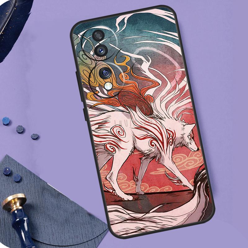 Japanese Style Anime Fox For Honor Magic 6 5 Pro Lite 50 70 90 Case For Honor X9b X8b X7 X8 X9 X6a X7a X8a X9a Cover