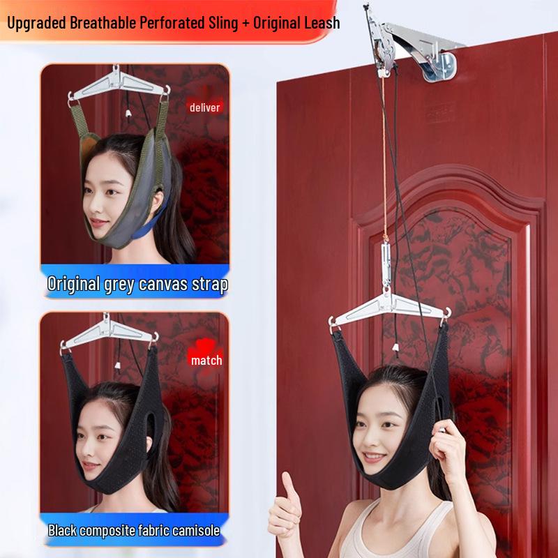 Yonghui Neck Traction Device: Home Use Cervical Spine Correction Belt for Neck Pain Relief and Stretching.