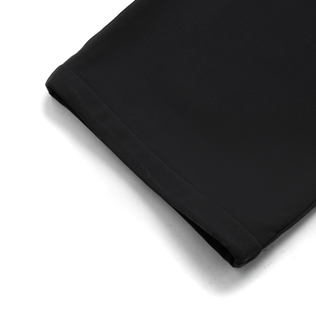 Li Ning Comfortable Casual Fleece Lined Warm Solid Color Knitted Sports Pants Women Bottoms Black AYKU738-1