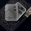 Poker Push Card Portable Magnetic Metal Poker Slider Toy for Home School Office Outdoor AA