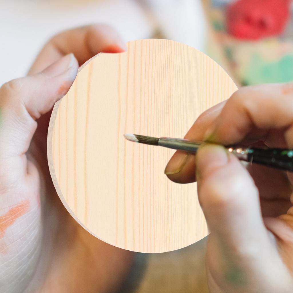 10PCS Wood Slices Unpainted Round Smooth DIY Crafts Building Hand Painting Ornaments Decorations Holiday Wedding Christmas