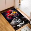 Custom Name Kansas Chiefs Helmet Rug Game Carpet, Floor Mat for Bedroom Living Room Entryway Rug, Home Decor Idea Gift for Christmas birthday