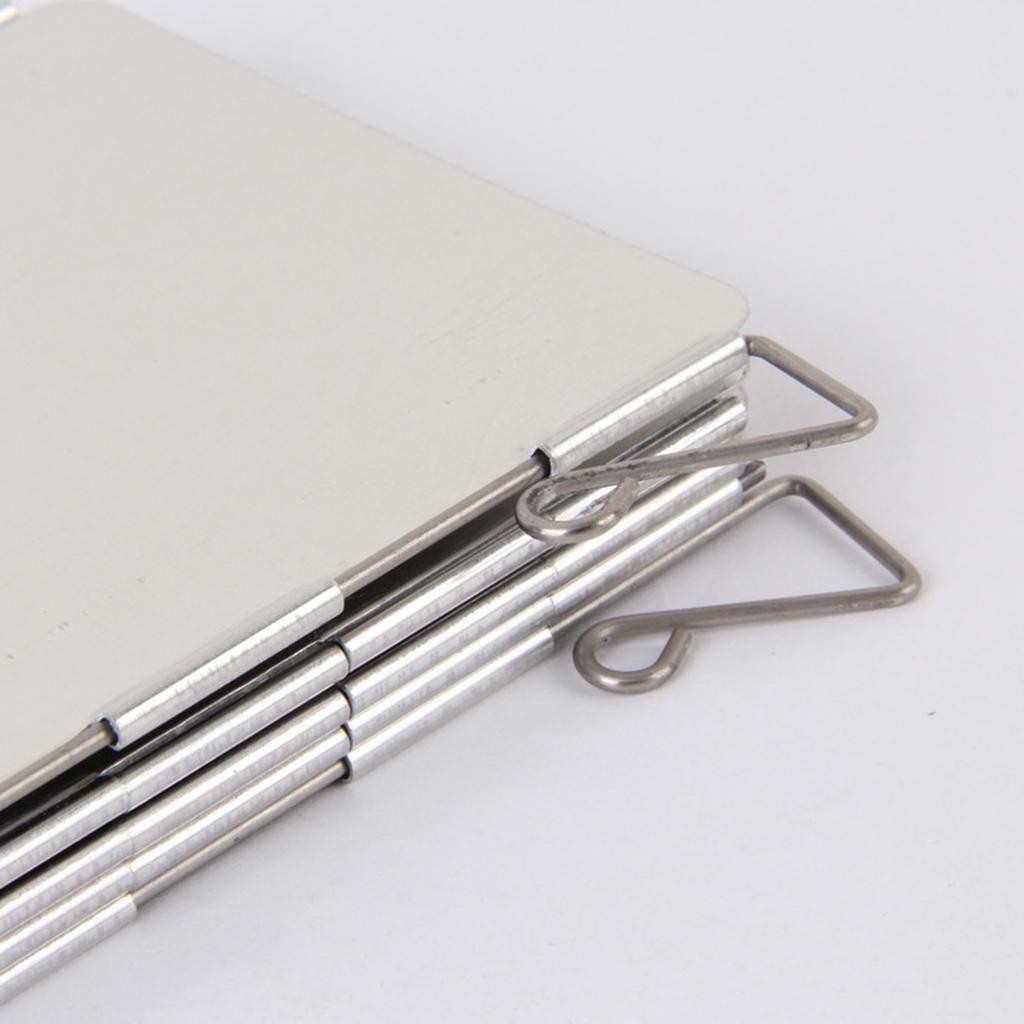 Plate Camp Stove Windshield Foldable Alcohols Stove Windscreen Aluminum Alloy Burners Alcohols Stove Wind-proof Rack