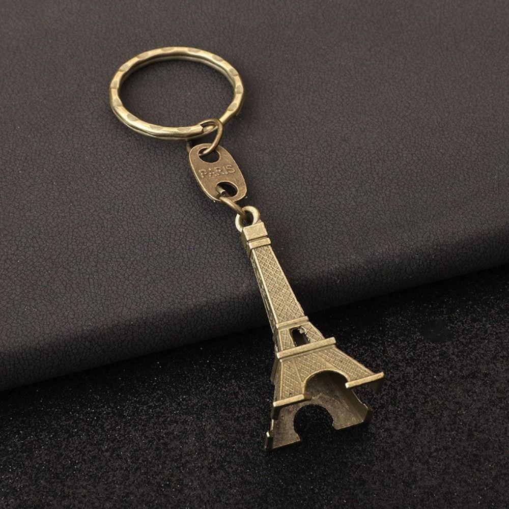 Fashion Eiffel Tower Bag Pendant Vintage Paris Keyring Simple France Tower Keychain  Couple