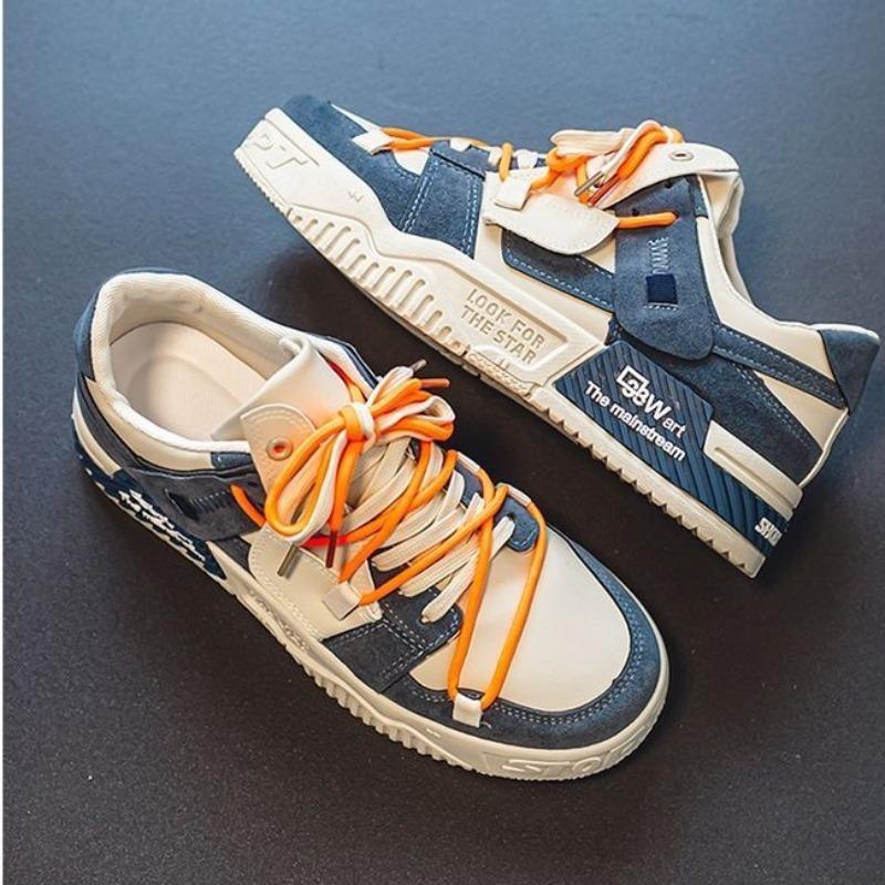 Fashion Men's Sneakers Trend Lace Up Designer Casual Shoes for Men Personalized Versatile Street Skate Shoes Tenis Masculino