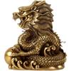1pc Metal Dragon Ornament Zodiac Dragon Mascot Apartment, Shop Decoration Metal Handicrafts Feng Shui Accessories Animal Model