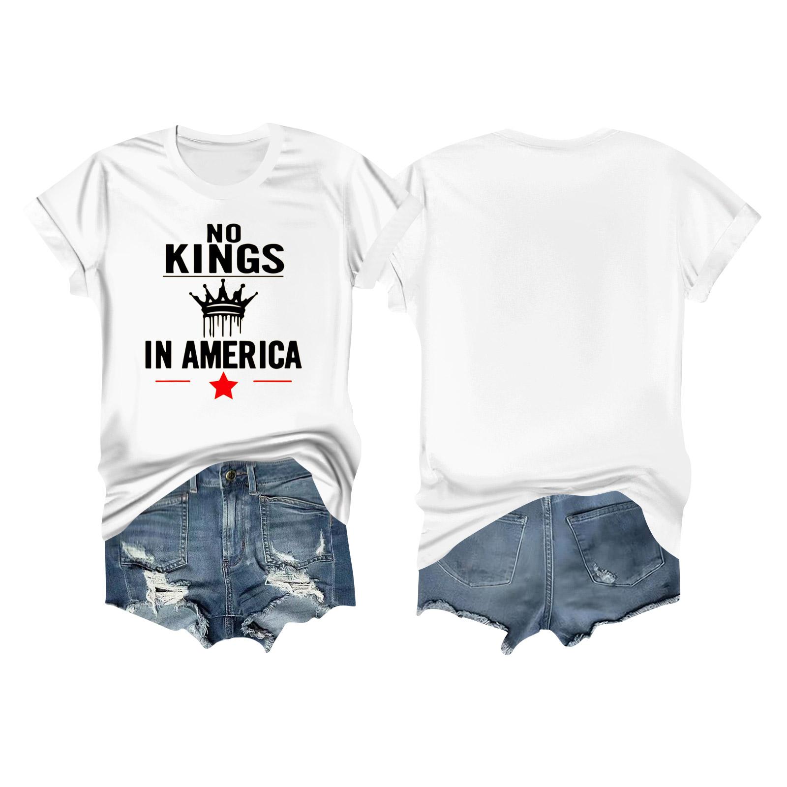 

Женская повседневная футболка с принтом, пуловер с круглым вырезом, топ с короткими рукавами XL белый