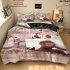 Ariana Grande Bedding Quilt Set Quilt Cover Pillowcase Home Decoration Birthday Gift (1 * duvet cover + 2 * pillowcase, without core)
