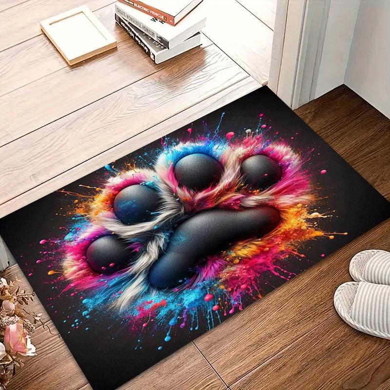 

Cute Dog Claw Stitch Printed Carpet Kid s Play Crawling Soft Non-slip Floor Mat Living Room Chair Decor Soft Area Rug Carpet 40x60CM