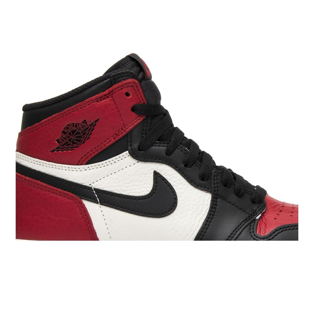 Air Jordan 1 Retro High OG BG 'Bred Toe' (Unisex) Gym Red / Summit White Kids' Basketball Shoes 575441 610