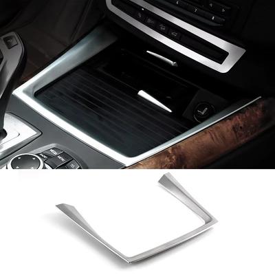 Car Water Cup Holder Cover Trim Central Control Cup Holder Decorative Frame for BMW X5 X6 E70 E71 2008 2009 2010 2011 2012 2013