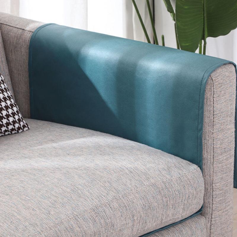 Technology Fabric Sofa Armrest Cover Fabric Anti Cat Scratch Dust-proof Protective Cover Light Luxury Faux Leather Storage Bag Waterproof Hand Towel