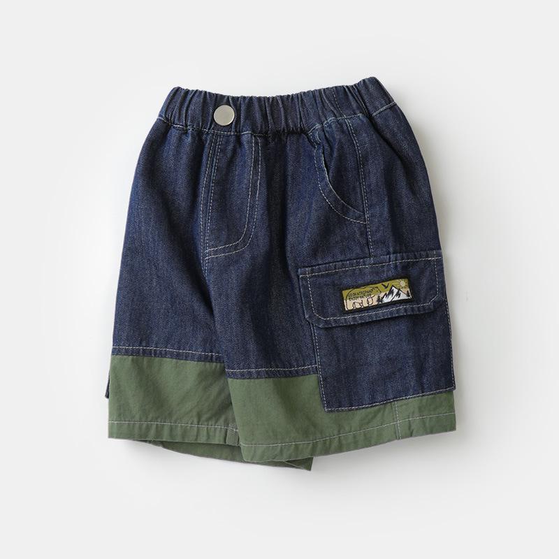 

Boys 2025 Summer Denim Shorts - Stylish Toddler & Baby Fashion 130 cm синий