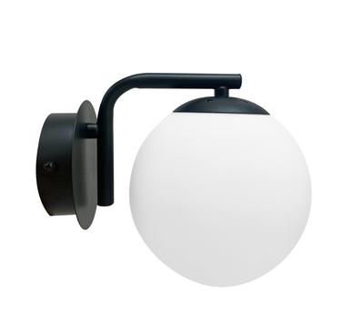 Kinkiet Ścienny Czarny Szklana Biała Kula 1Xe14 40W Amadeo Candellux