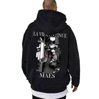 Rapper Maes La Vie Continue Album Graphic Hoodie Men Women Hip Hop Fashion Pop Music Sweatshirt Men's Casual Vintage Pullovers