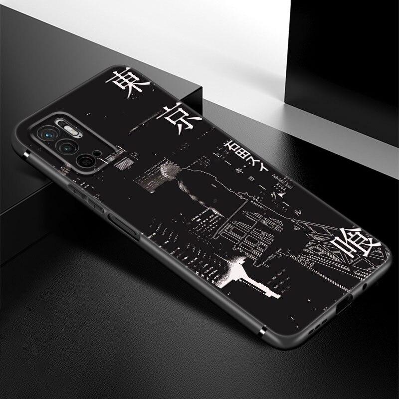 Tokyo Ghoul Anime Kaneki Ken Phone Case For Xiaomi Redmi Note 7 8 8T 9 9S 10 10S 10T 11 11S 4G 11E 11T Pro 5G Soft Black Cover