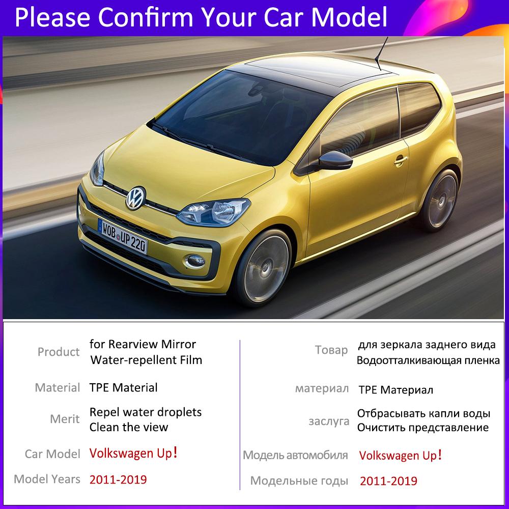 Película para Espejo Retrovisor de Coche para Volkswagen VW Up! Arriba e-Up! 2011~ 2012 2013 2014 2015 Pegatina Antivaho Impermeable