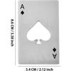 Black Poker Card Beer Bottle Opener Personalized Stainless Steel Credit Card Bottle Opener Card of Spades Bar Tool