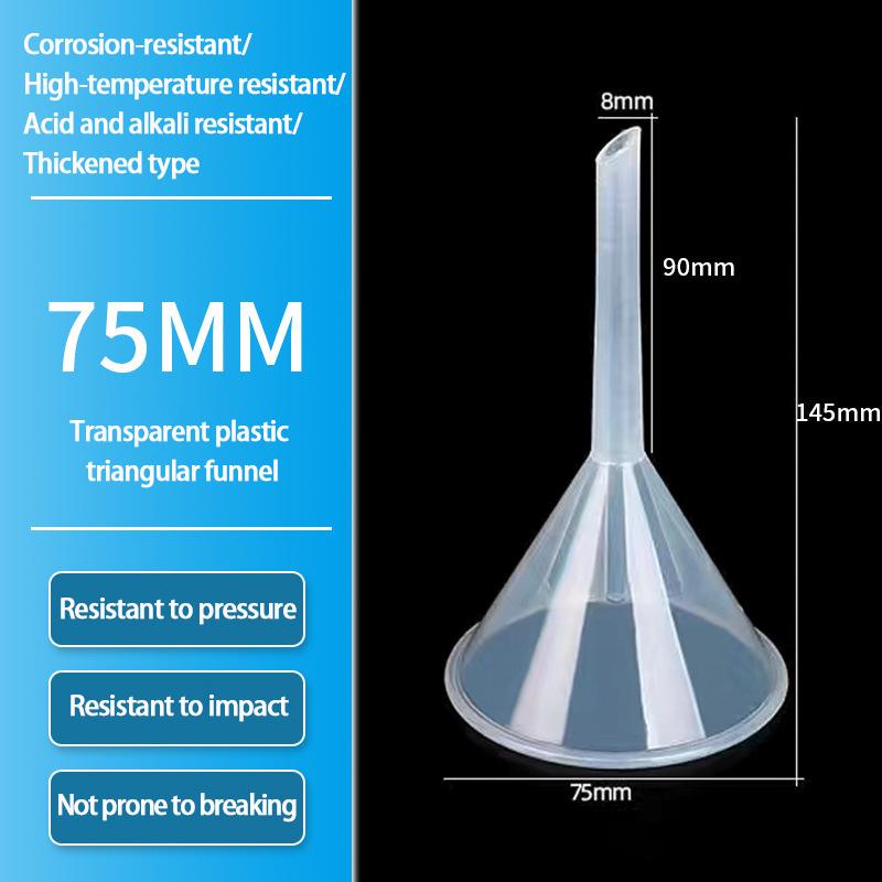 1/3Pcs Plastic Funnels Clear Plastic Filter Funnel Liquid Transfer Funnels for Filling Bottles Liquid Spices Powder Lotion Oils