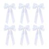 6Pcs Velvet Ribbon Bow Tie Christmas Tree Decorations Xmas Ornaments for Home Party Garland Festive Holiday Decor Indoor Outdoor Use