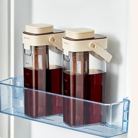Macchina per Caffè Cold Brew, Brocca Cold Brew da 1000 ml con Coperchio, Caraffa Termoresistente per Tè Freddo per Frigorifero, Pentola Cold Brew Portatile per Casa