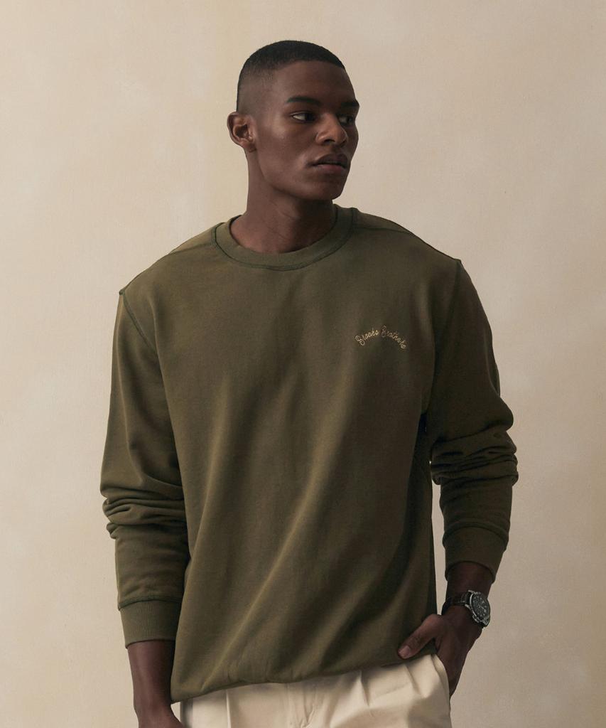 BROOKS BROTHERS Bb Embroidered Sweatshirt (Khaki) (Bbnpmb102A2Fs)