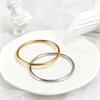 Tarnish Free Titanium Steel Smooth Buckle Bangle Bracelet Women Minimalist Stainless Steel Jewelry Birthday Gift
