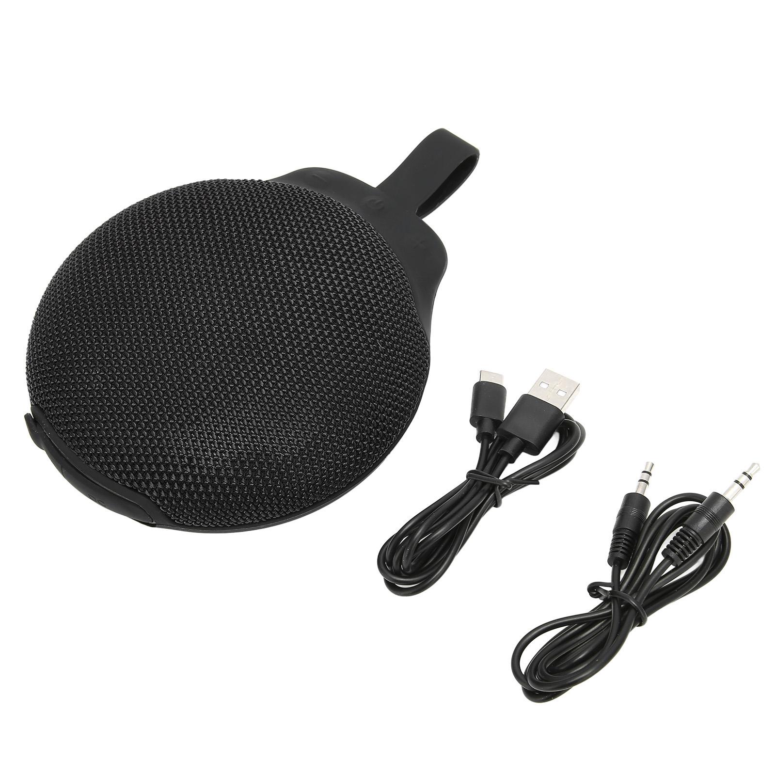 

Bluetooth-динамик IPX7 Водонепроницаемый стереопара Маленький портативный беспроводной динамик для дома и улицы чёрный