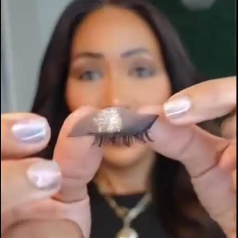 Samolepky na oční stíny a řasy, Líný oční stín náplast na řasy, 2 v 1 opakovaně použitelné samolepky na líčení očí samolepicí rychlé líčení