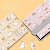 Für iPad 2022 gen10 10.9 Air4 Air5 10.9 Pro11 Pro12.9 mini6/5/4 mit Stifthalter Neu Hohe Qualität Niedliches Blumen-Hase-Muster iPad Dreifach faltbare Klapphülle