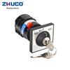 Zhuochao LW8-10C/D202.2Y Three-Speed Two-Position Single-Hole Keyed Rotary Selector Switch
