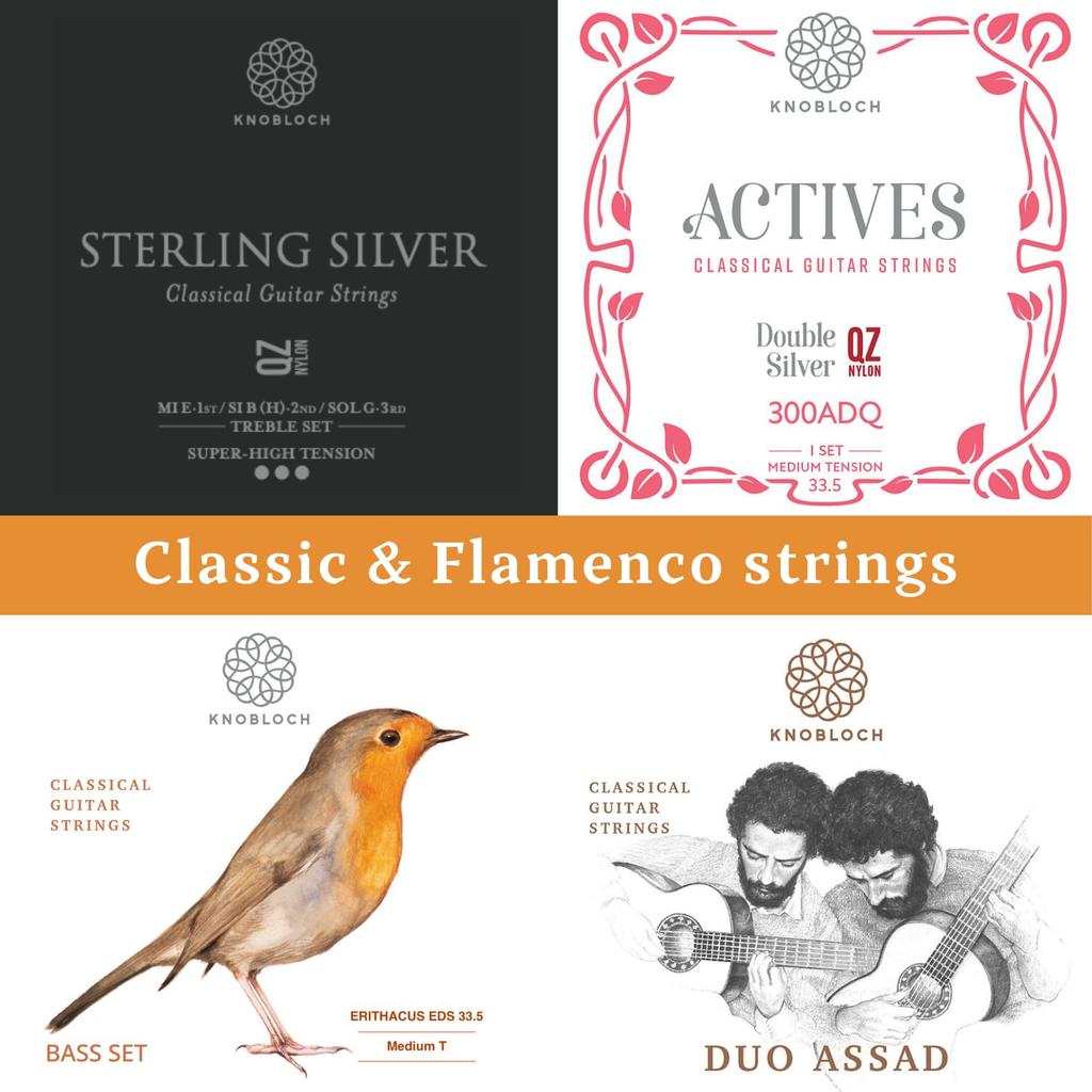 Knobloch Strings The Art of Vibration Erithacus Double Silver BI Medium Tension EDB33.5 33.5