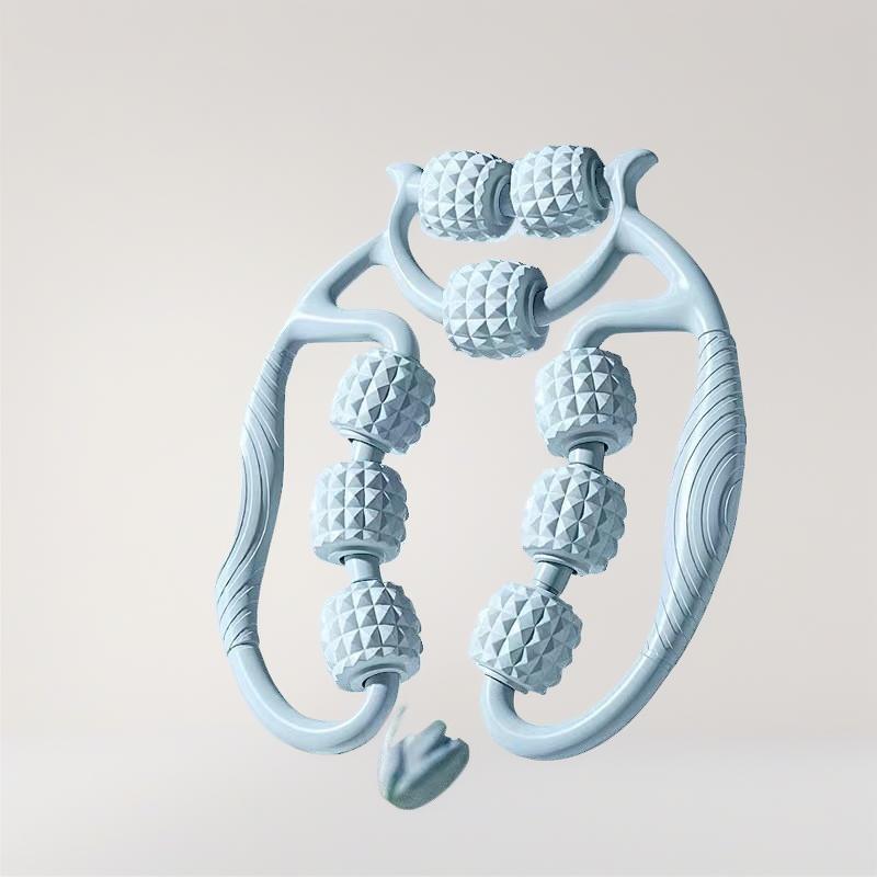 Nine-wheel circular leg clamp, thigh muscle relaxer, leg stretching massager, beautiful leg yoga roller clip lady Body Care