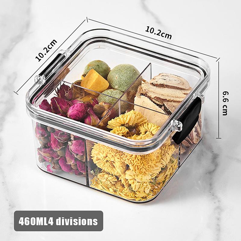 Transparent Food Storage Containers Kitchen Storage Airtight Cans Plastic Storage Boxes Stackable Food Storage Boxes