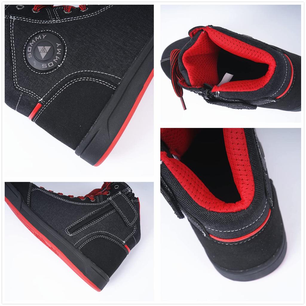 VVINMO Motorcycle Protective Riding Motorcycle Size Men's Boots, Shoes, Sports, Accessories, Casual, Stylish, Waterproof, Abrasion-Resistant, Non-Slip