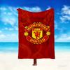 1pc Digital Print Nap Blanket, Manchester United Manchester City Blanket for Home Use, All Season Warmth, Christmas and Valentine's Day Gift Blanket