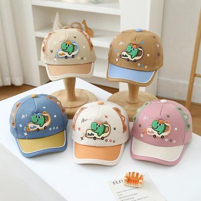 Chegada Nova da Primavera Coreana de 2026: Boné de Baseball Fofo para Crianças – Chapéu com Bico de Pato de Dinossauro de Desenho Animado com Proteção Solar para Meninos e Meninas