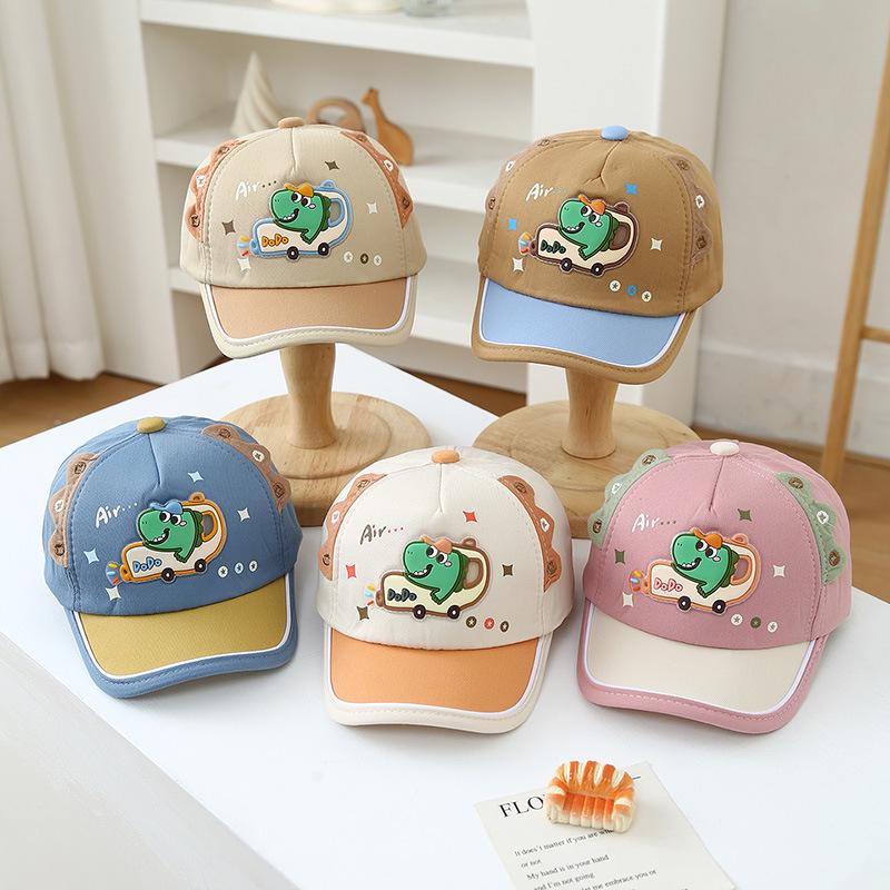 2026 Koreanischer Frühling Neuankömmling: Süße Kinder-Baseballkappe – Cartoon-Dinosaurier-Entenschnabelhut mit Sonnenschutz für Jungen und Mädchen