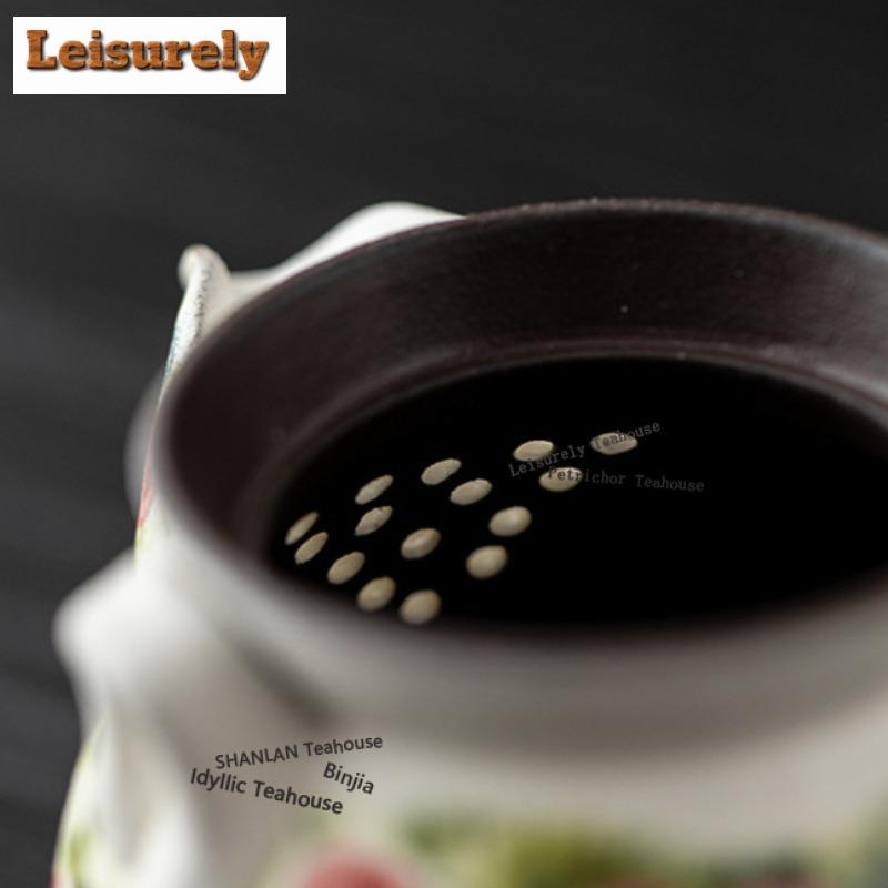 111ML Rose Handheld Teapot Traditional Tea Infuser Pot Household Tea Making Kettle With Filter Tableware Ornaments Supplies Gift