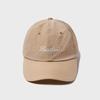 [WOMEN] Ripstop Cursive Logo Cap - Beige HEW0002CHZBEI