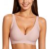 Coppa Gelatina Stampa Leopardo Scollatura a V Profonda Senza Cuciture Senza Ferretto Taglie Forti Comfort Intimo per Donne Uso Quotidiano