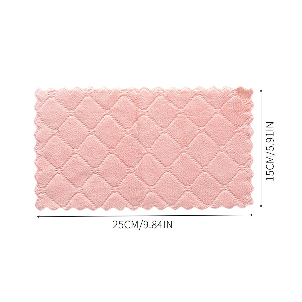 10PCS Microfiber Dish Cloths Multi Purpose Dishwashing Towels For Tableware Double Sided Cleaning Rags Scouring Pads Cleanin