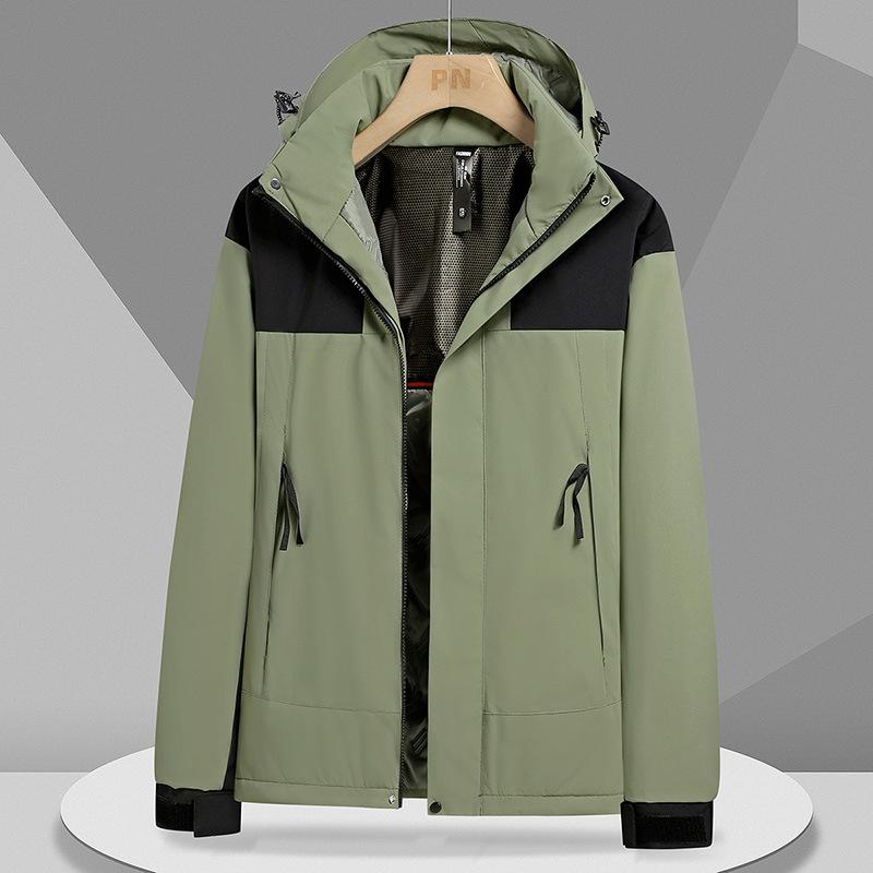 Jacke Herren und Damen Graphen-Baumwolle gepolsterte Kleidung Herbst und Winter Samt wasserdicht und winddicht Outdoor Freizeit Sport Bergsteigerjacke