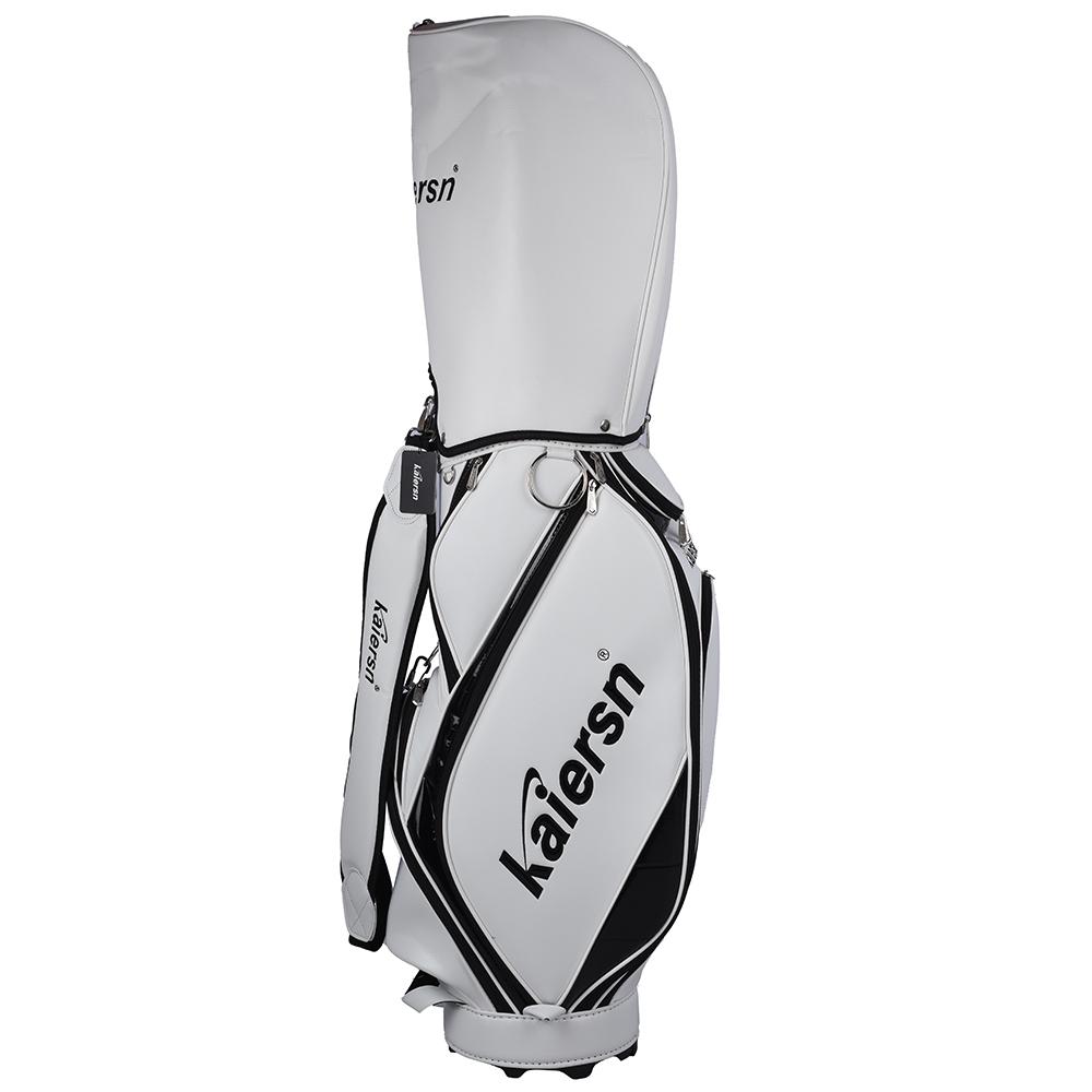 Kaiersn Golf Bags PU Waterproof Large Capacity Standard Bag Hold 15 Golf Clubs