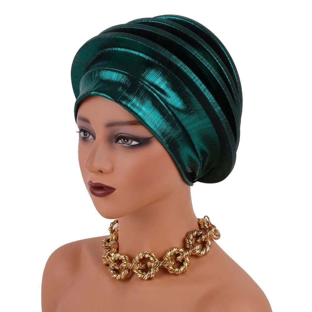 Traditional Spiral Beret Solid Color Nigeria Headpiece  Wedding Party African Lady Use