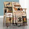 Dachshund Customize Text Blanket Multi-purpose Personalized Blanket Warmthful Decor Versatile for Livingroom Picnics Bedding Sofa