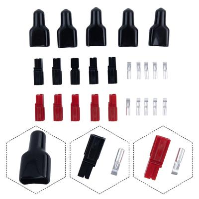 5 -Pairs 30A For Anderson Style Connector & Rubber Black Covers / Sleeves New