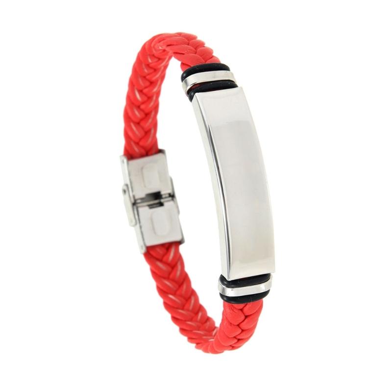 Braccialetto in Pelle Intrecciata per Uomo e Donna con Chiusura Regolabile in Acciaio Inossidabile 12 Opzioni di Colore Leggero Unisex Braccialetto da Polso alla Moda