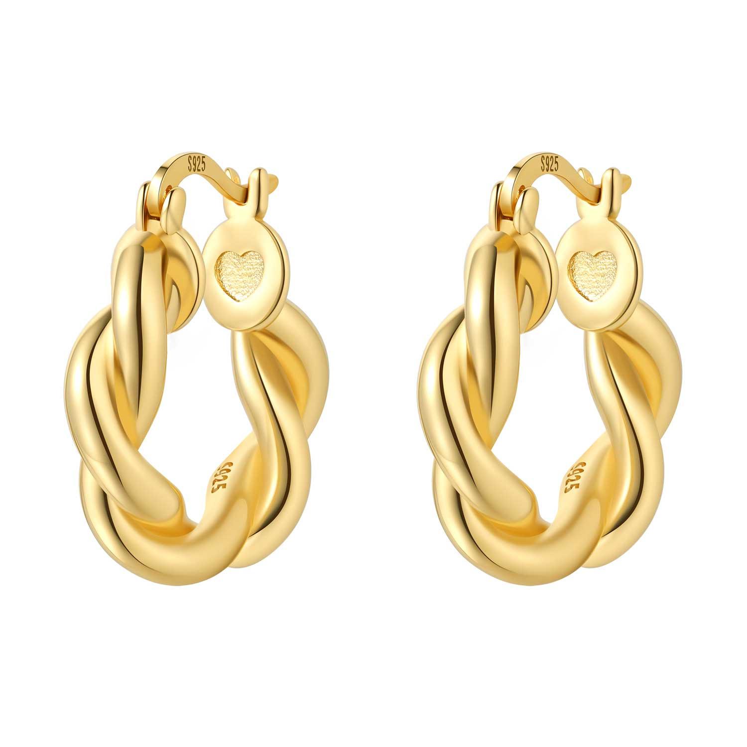 

Серьги-кольца из серебра 925 пробы, золотистые, с темпераментом, универсальные, ювелирные изделия, подарки на день рождения для женщин