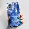 Casing For Nokia X30 5G Case Aesthetic Fashion Cute Cat Astronaut Cartoon Black Silicone Soft Shockproof Phone Case Back Cover